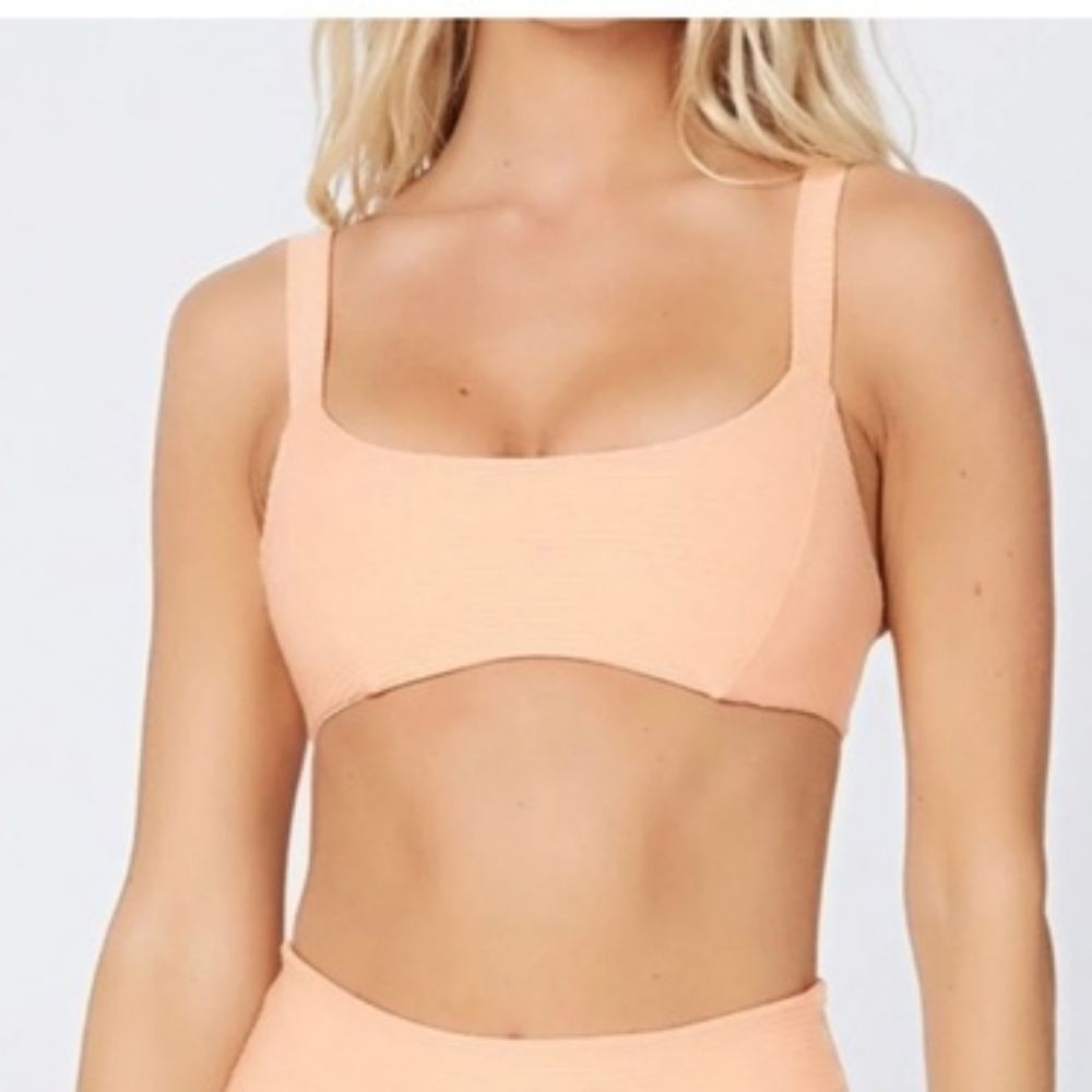 L*Space Jess Sol Bikini Set Peach Sz XS